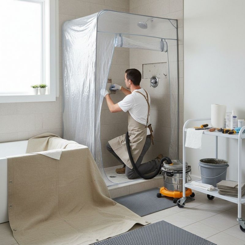 Local Shower Tile Repair pros at work