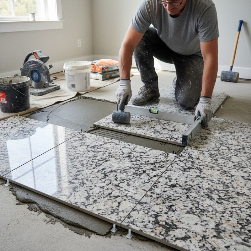 Slate Floor Installation in Overland Park, KS