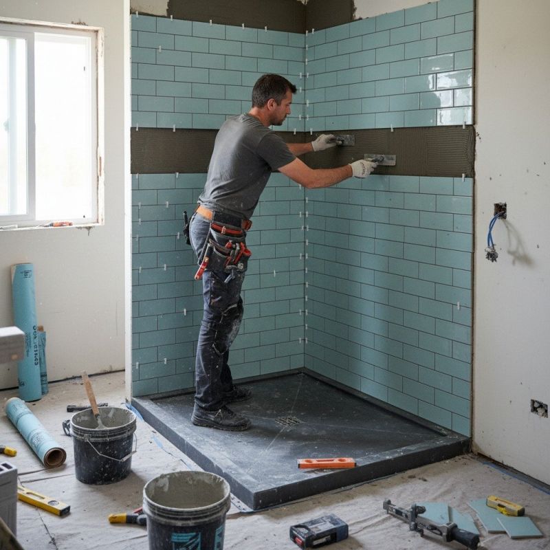 Tile Shower Renovation in Conroe, TX