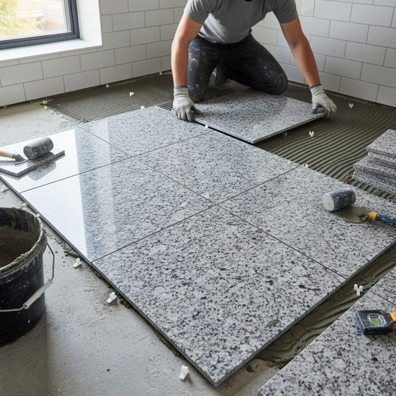 White Marble Tile Installation in Wilmington, NC